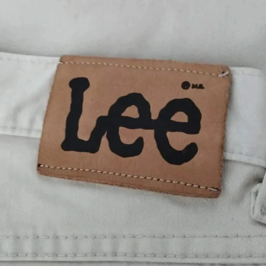 Jeans vintage y2k LEE - corte reto - cintura alta - 100% algodão - creme - novo T36 – photo 13